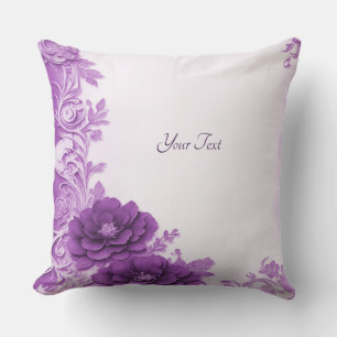 Fleurs violettes Flourdissent Oreiller
