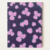 Fleurs violettes foncées vintage (Dos)