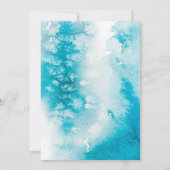 Fleurs violettes Invitation de douche nuptiale (Dos)