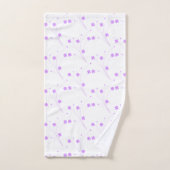Fleurs violettes Lilac, Petite Impression Florale (Serviette à main)