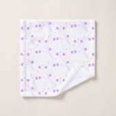 Fleurs violettes Lilac, Petite Impression Florale (Gant de toilette)