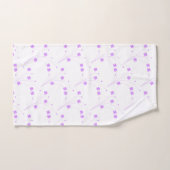 Fleurs violettes Lilac, Petite Impression Florale (Serviette à main)