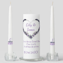 Fleurs violettes Mariage de couronne de coeur fleu