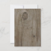 Fleurs violettes Mason Jar Mariage RSVP (Dos)