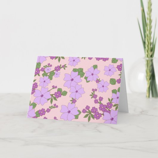 Fleurs Violettes, Modèle Floral, Motif De Fleurs (Devant)