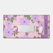 Fleurs Violettes, Motif De Fleurs, Votre Nom (Clavier et souris)
