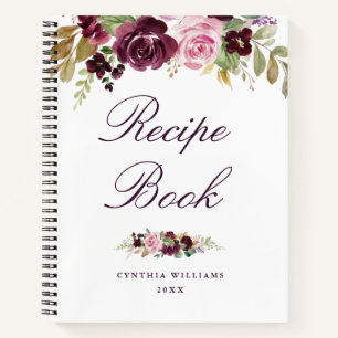 fleurs violettes peintes Livre de recettes