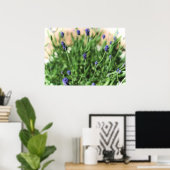 Fleurs violettes - Poster (Bureau à domicile)