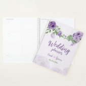 fleurs violettes romantiques verdure mariage (Devant avec enveloppe)