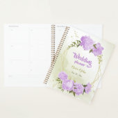 fleurs violettes romantiques verdure mariage (Devant avec enveloppe)