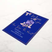 Fleurs violettes Royal Blue Enregistrer La Carte F (Rotation)