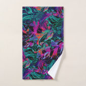 Fleurs violettes - Serviettes de bain à fleurs d'a (Serviette à main)