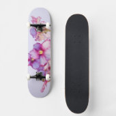Fleurs violettes Skateboard complet 7¼ po (Recto)