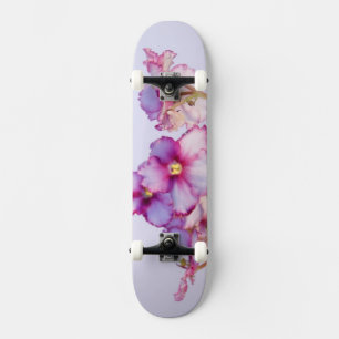 Fleurs violettes Skateboard complet 7¼ po