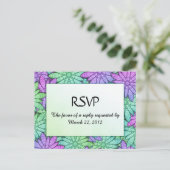 Fleurs vives avec RSVP de menu (Debout devant)