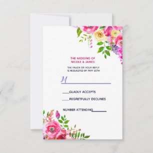 Fleurs Vives Bold Rose Botanique Printemps RSVP