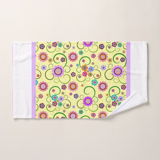 Fleurs Whimsical (Serviette à main)