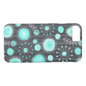 Fleurs Whimsical en Turquoise iPhone 7 coque (Dos (Horizontal))