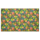 Fleurs Wlid Protea tissu Turquoise (Fat Quarter)