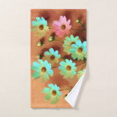 Fleurs Zinnia Elegans (Serviette à main)