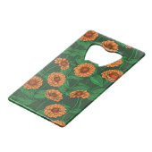 Fleurs Zinnia orange, feuilles verts sur vert fonc (Devant Angle)