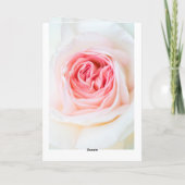 "FLEUVE ROSE BLANCHE" CARTE FLORALE (Dos)