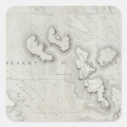 Fleuve Sans Eau, Egypte Vierkante Sticker (Voorkant)