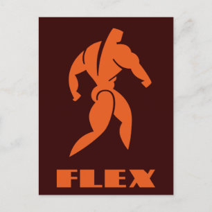 Flex Bodybuilding Briefkaart