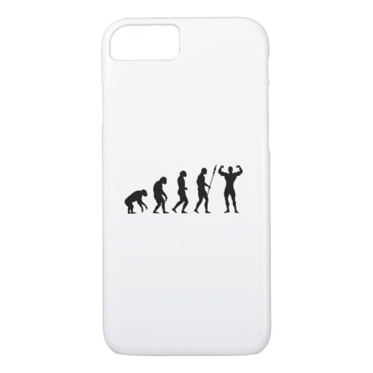 flex bodybuilding evolutie Case-Mate iPhone case (Achterkant)