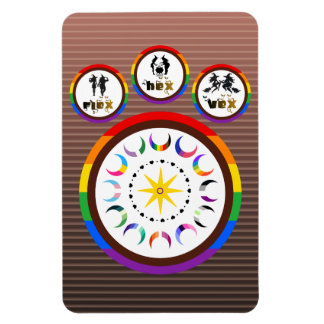 Flex. Hex. Vex. Body Positieve LGBTQIA Heksen Magneet