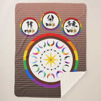 Flex. Hex. Vex. Body Positieve LGBTQIA Heksen Sherpa Deken