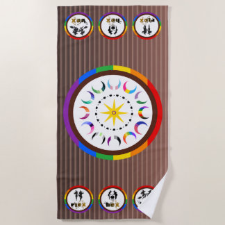 Flex. Hex. Vex. LGBTQIA+ Altaar Ritueel Gebedsklee Strandlaken