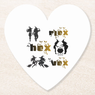 Flex. Hex. Vex. Lichaamspositieve en diverse Hekse Kartonnen Onderzetters