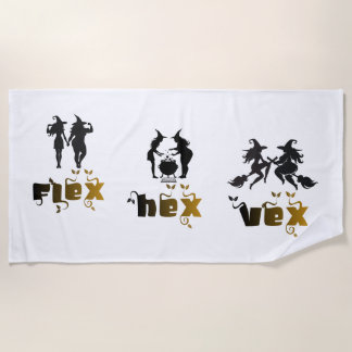 Flex. Hex. Vex. Lichaamspositieve en diverse Hekse Strandlaken