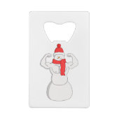 Flex-spier Snowman Kredietkaart Flessenopener (Achterkant)