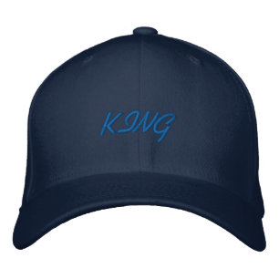 Flexfit Wol Navy Kleur King Text Geborduurde Pet