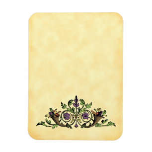 Flexi Magnet d'art Vintage de la récolte de Cornuc