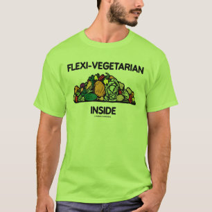 Flexi-vegetarische binnenkant (stapel groenten) t-shirt