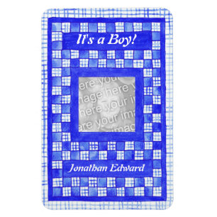 Flexibel magneet met nieuwe babyaankondiging