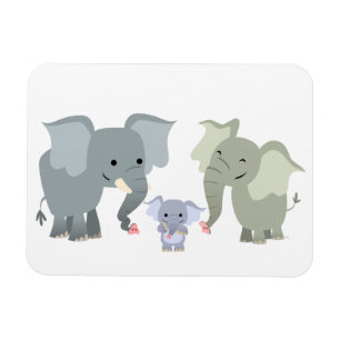 Flexibel magneet uit de Elephant-Cartoon