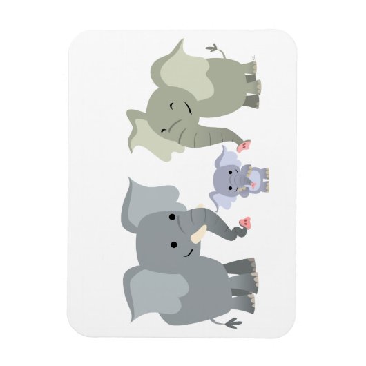 Flexibel magneet uit de Elephant-Cartoon (Verticaal)