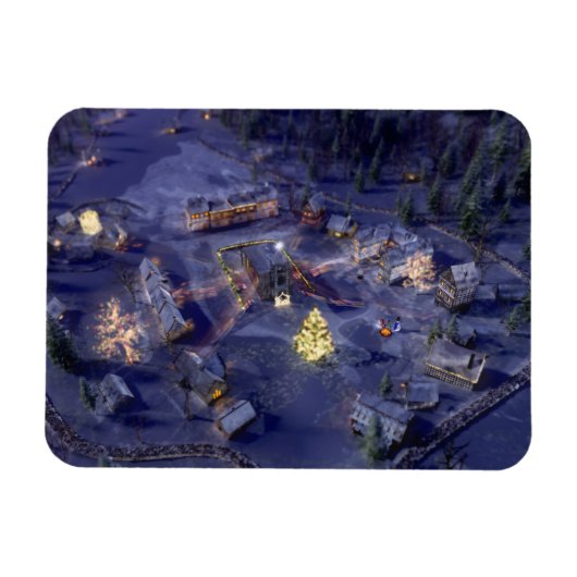 Flexibel Magnet uit het kerstgebergte Magneet (Horizontaal)