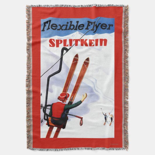 Flexibele brochure in Wooden Skis Promo Deken (Voorkant Verticaal)
