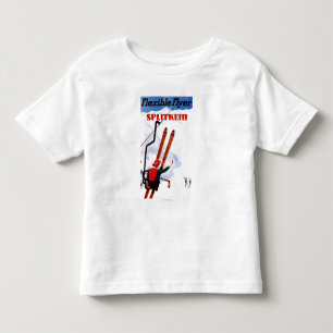 Flexibele brochure in Wooden Skis Promo Kinder Shirts