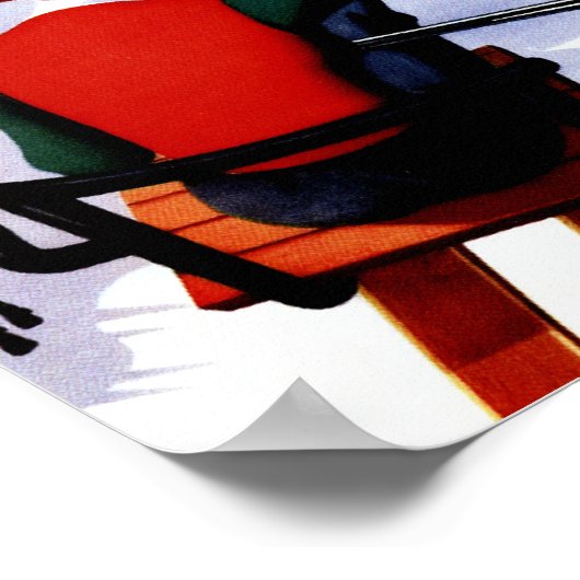 Flexibele brochure in Wooden Skis Promo Poster (Hoek)