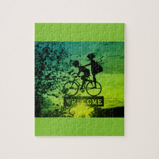 Flexibele foto-kinder puzzel met cadeaudoos (Verticaal)