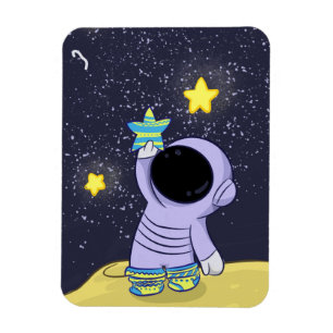 Flexibele Fotomagneet Astronaut in verschillende s Magneet