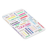 Flexibele fotomagneet Lacrosse Typografie Magneet (Rechterzijde)