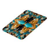 Flexibele fotomagneet met Bahamas kleuren Magneet (Linkerzijde)