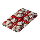 Flexibele fotomagneet met Engelse Rozen Design Magneet (Linkerzijde)